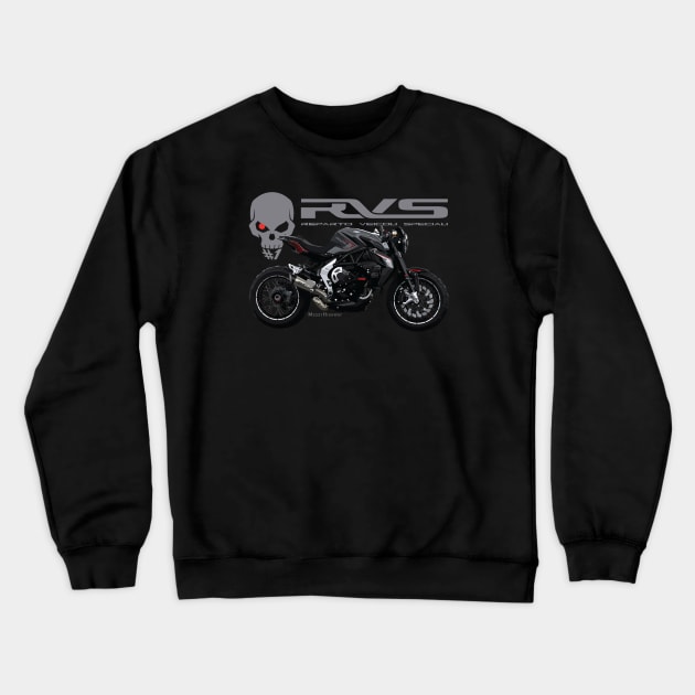 MV Agusta RVS#1 18 black, sl Crewneck Sweatshirt by MessyHighway